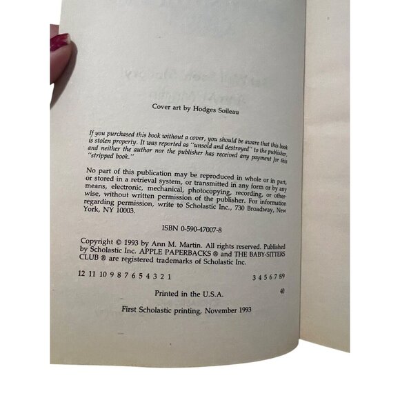 The Baby‎ Sitters Club #69 Get Well Soon, Mallory Ann M. Martin - Picture 4 of 5